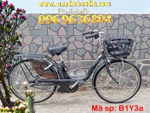 Xe đạp điện nhôm Nhật bãi , lêntay ga, Yamaha Natura